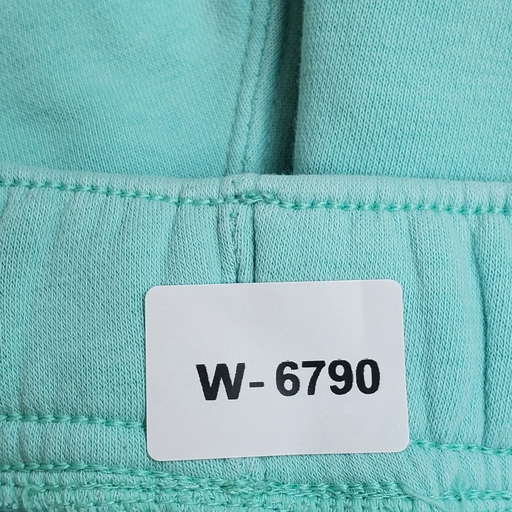 Jordan Men Activewear Shorts M Teal Embroidered Sweat Fleece AJ 11 Jumpman